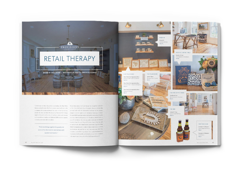 Retail Therapy article in The Bluff magazine